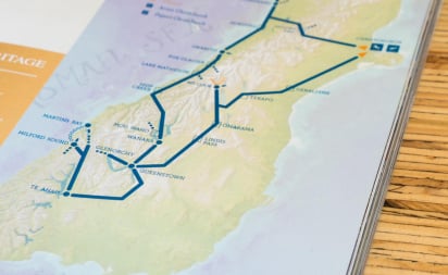 Map - New Zealand travel brochure