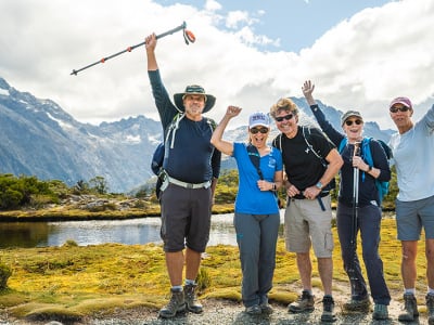 Our like minded guests enjoying the Routeburn Track