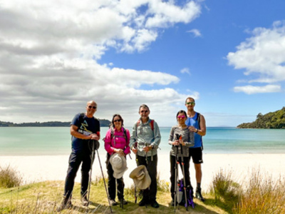 8. Group picture Beach front Stewart Island 2