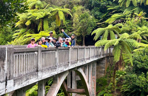4 Group on the Bridge to Nowhere
