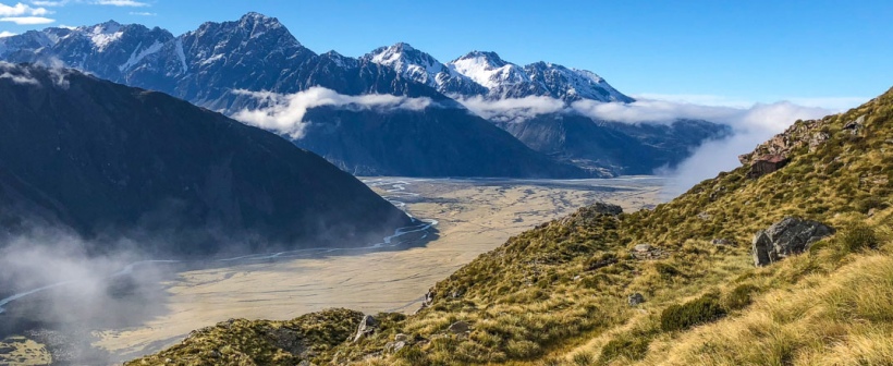 New Zealand day hike Sealy Tarns