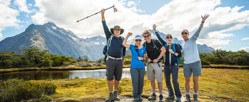 Our like minded guests enjoying the Routeburn Track