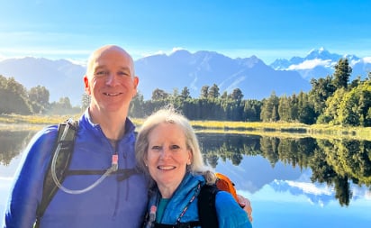 Lake Matheson Couple