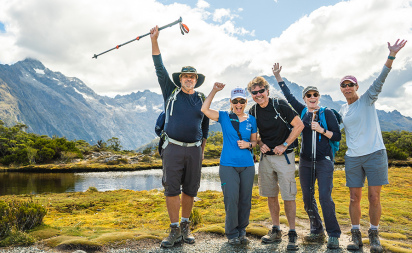 Our like minded guests enjoying the Routeburn Track