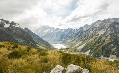 Sealy Tarns view to Mt Cook