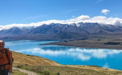 lake tekapo new zealand from mount john observatory