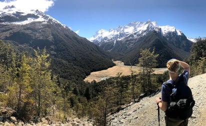 overlooking routeburn valley new zealand2