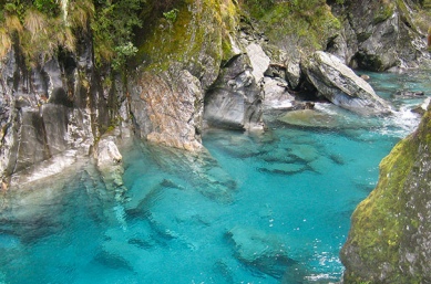 Blue Pool, Makarora, New Zealand hiking holiday