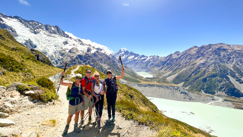 2. Guests on Sealy Tarns Track stoked copy