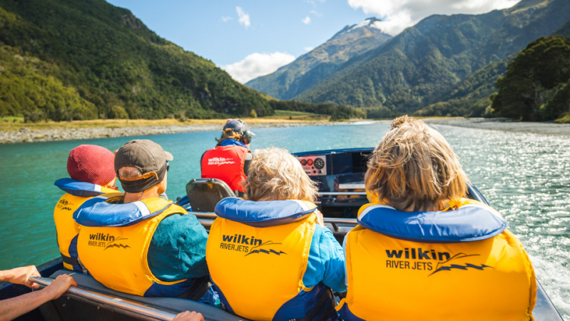 4. Guests and driver on Jet Boat Siberia Valley