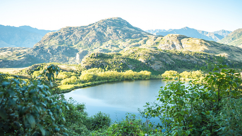 Diamond Lake from above