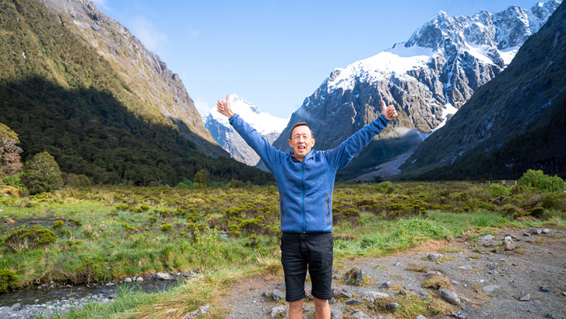 Fiordland Solo guest stoked to be in Fiordland