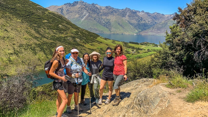 Group above Lake Dispute, Queenstown