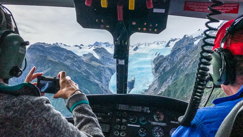 Helicopter tour, Fox Glacier New Zealand