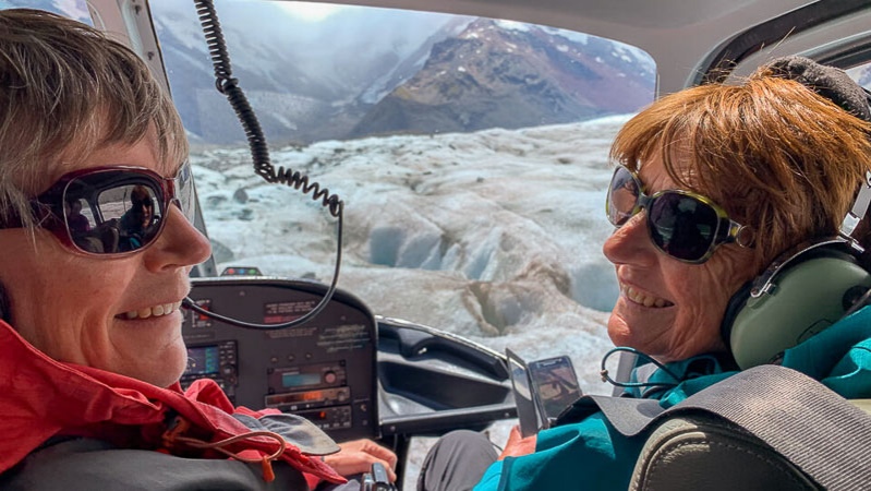 Helicopter tour, Tasman Glacier, Canterbury