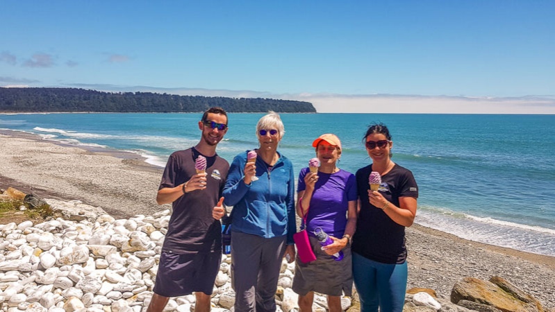 Ice cream, West Coast beach