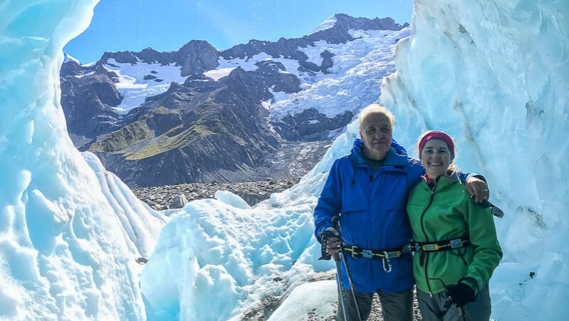 Hiking trails New Zealand to Tasman Glacier, Canterbury