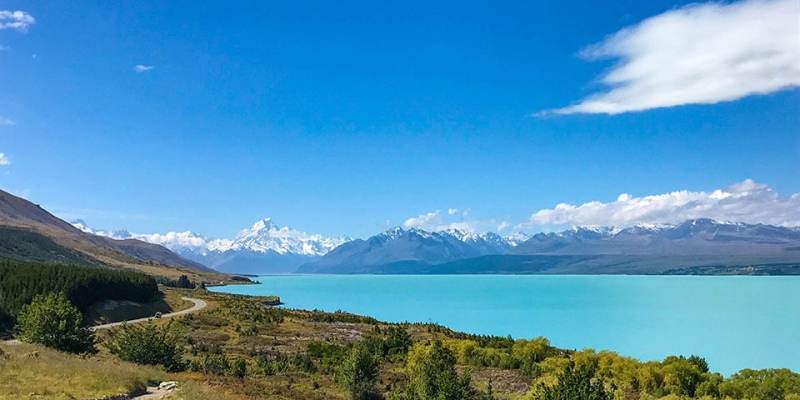 Road to Mount Cook New Zealand