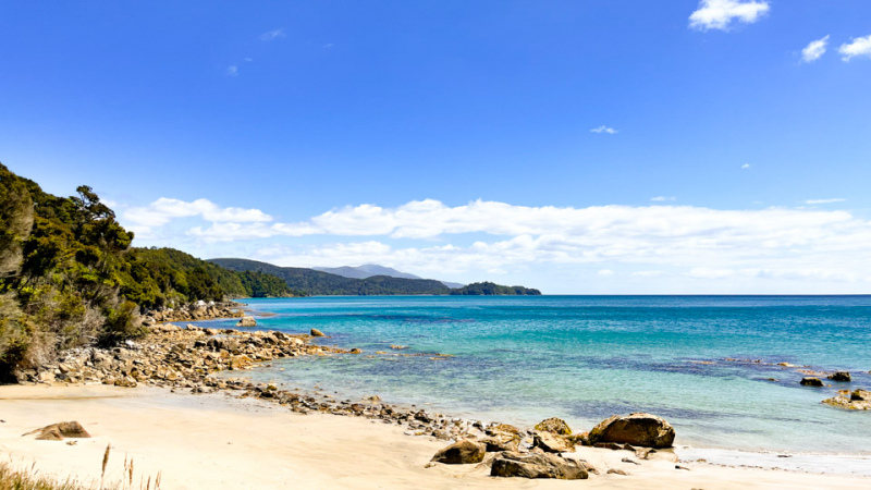 Golden Stewart Island beach