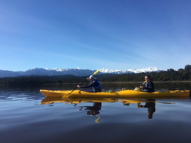 Kayaking Okarito Lagoon