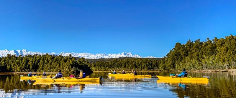 Kayaking Lake Mapourika