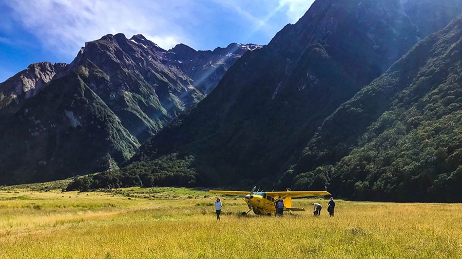 Flight into Siberia Valley, Mount Aspiring National Park