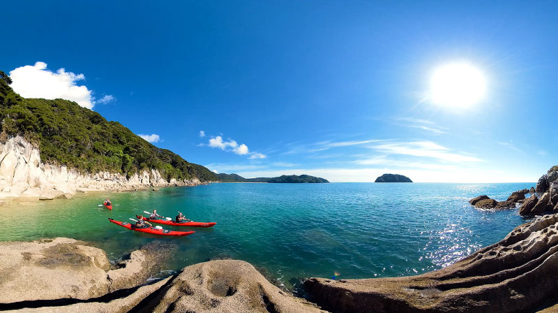 Explore Abel Tasman National Park in a kayak