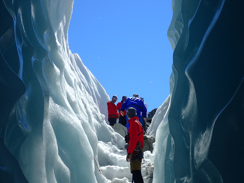 Glacier hiking on Fox Glacier