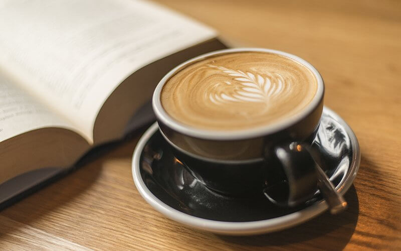 Latte art on a New Zealand coffee