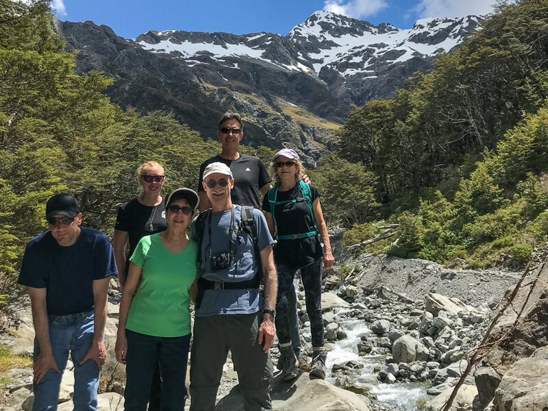 Snow capped mountains in Arthurs Pass