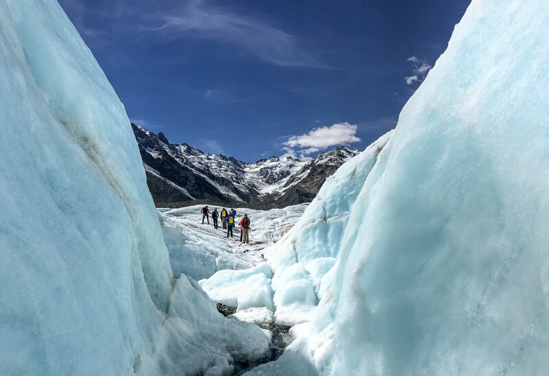 New Zealand glacier hike