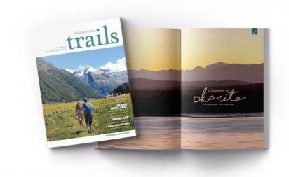 New Zealand Trails magazine cover