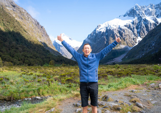 Fiordland Solo guest stoked to be in Fiordland