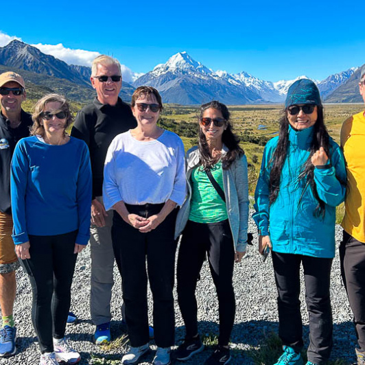 Hiking in Aoraki Mount Cook National Park 