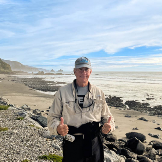 Beach hike adventure