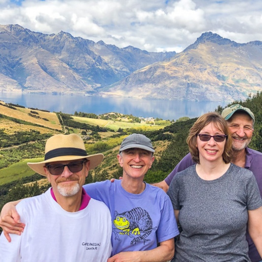 Group above Lake Dispute, Otago New Zealand