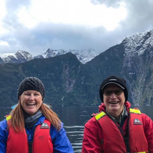 Boating around Milford Sound