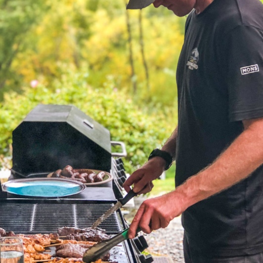 Barbecue at Kinloch, Otago New Zealand