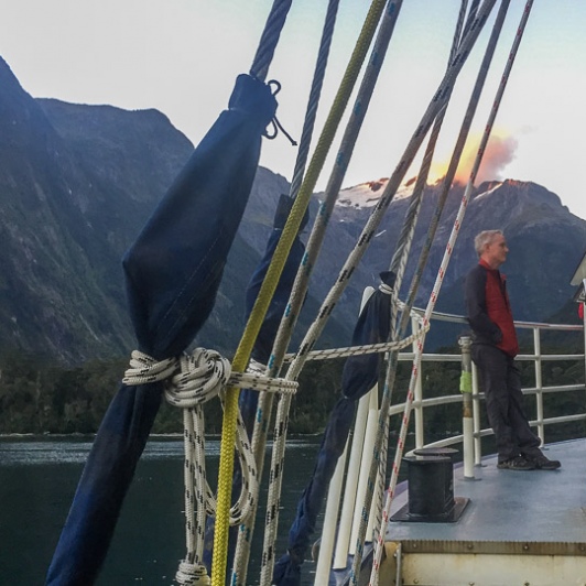 Boat Tour at Milford Sound, Fiordland National Park Southland New Zealand