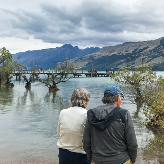 Couple at Glenorchy, Otago New Zealand