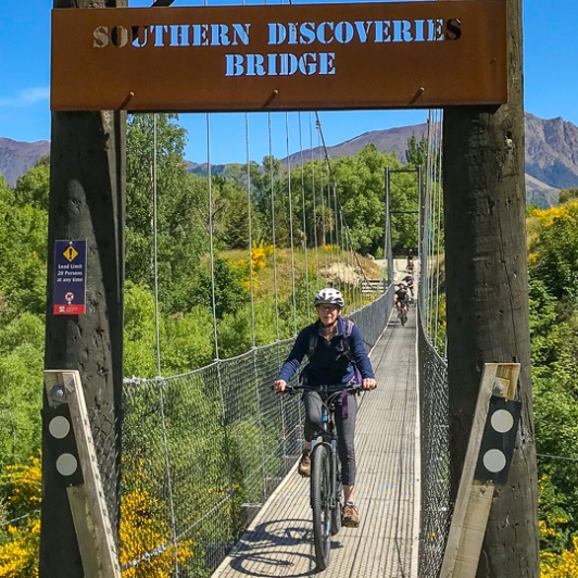 Cycling through Arrowtown