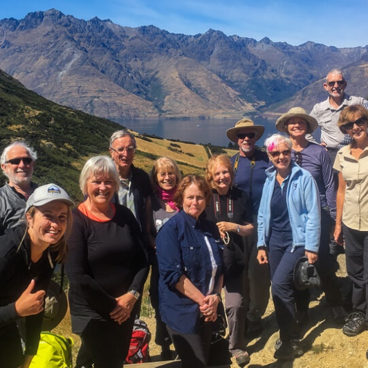 Group above Lake Dispute, Otago New Zealand