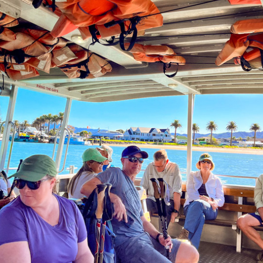 1. Group on boat trip to Whitianga Rock