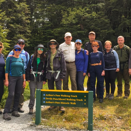 1. Group picture Devils Punchbowl Track