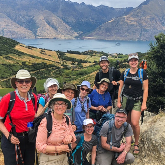 Group above Lake Dispute, Otago New Zealand