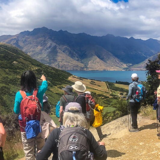 Group above Lake Dispute, Otago New Zealand