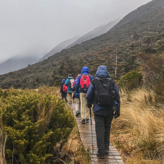 Walking at Arthurs Pass National Park, Canterbury New Zealand