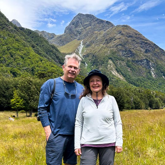 couple at the Routeburn Track