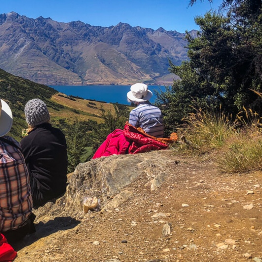 Group above Lake Dispute, Otago New Zealand