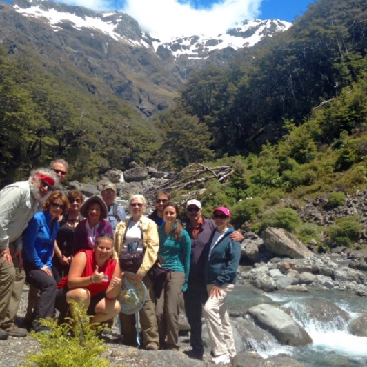 hikers at arthurs pass